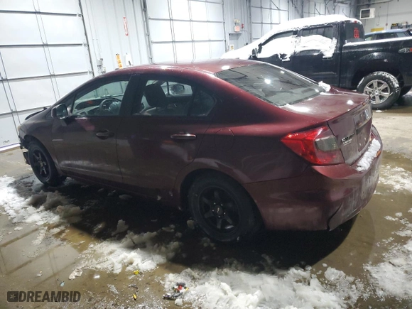 2012 Honda Civic Sdn LX with VIN 2HGFB2F56CH537945, listed as a Copart auction lot 44888405 with 297,783 mi miles and Salvage Title. Bid and sale history available at carsss.com. Image 2.