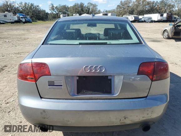 2005 Audi A4 3.2L with VIN WAUDG78E45A528323, listed as a Copart auction lot 78052334 with 189,435 mi miles and Salvage Title. Bid and sale history available at carsss.com. Image 6.