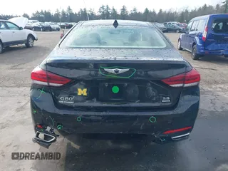 2018 Genesis G80 3.8L with VIN KMHGN4JE0JU246022, listed as a IAAI auction lot 41855219 with 106,277 mi miles. Bid and sale history available at carsss.com. Image 6.