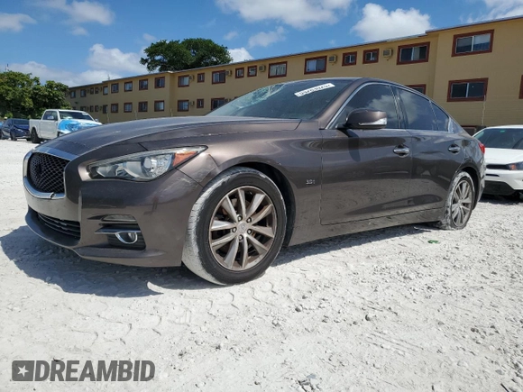 2016 Infiniti Q50 3.0t Premium with VIN JN1EV7AP7GM300734, listed as a Copart auction lot 55263025 with 125,987 mi miles and Clean Title. Bid and sale history available at carsss.com. Image 1.