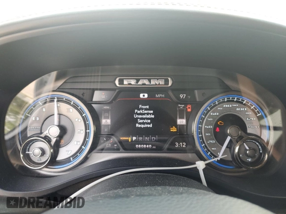 2019 Ram 1500 Limited with VIN 1C6SRFHT0KN773399, listed as a Copart auction lot 59344935 with 80,840 mi miles and Salvage title. Bid and sale history available at DreamBid. Image 9.