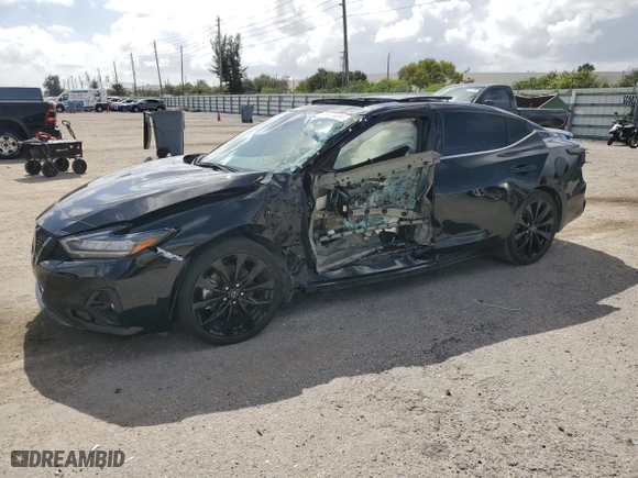 2023 Nissan Maxima SR with VIN 1N4AA6EV3PC513170, listed as a Copart auction lot 78633004 with 6,231 mi miles and Salvage Title. Bid and sale history available at carsss.com. Image 1.