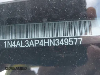 2017 Nissan Altima SR z VIN 1N4AL3AP4HN349577, wystawiony jako IAAI lot #41651995 z przebiegiem 119 180 mil mil oraz . Historia ofert i sprzedaży dostępna na DreamBid. Obrazek 9.