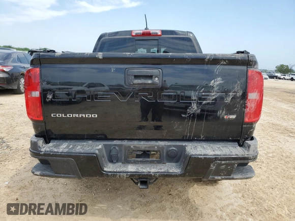 2021 Chevrolet Colorado 2WD LT with VIN 1GCGSCEN9M1291306, listed as a Copart auction lot 51780585 with 63,691 mi miles and Salvage Title. Bid and sale history available at DreamBid. Image 6.