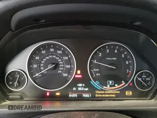 2015 BMW 3 Series 328i xDrive with VIN WBA3B5C5XFF962062, listed as a Copart auction lot 53622495 with 61,575 mi miles and Salvage Title. Bid and sale history available at carsss.com. Image 9.