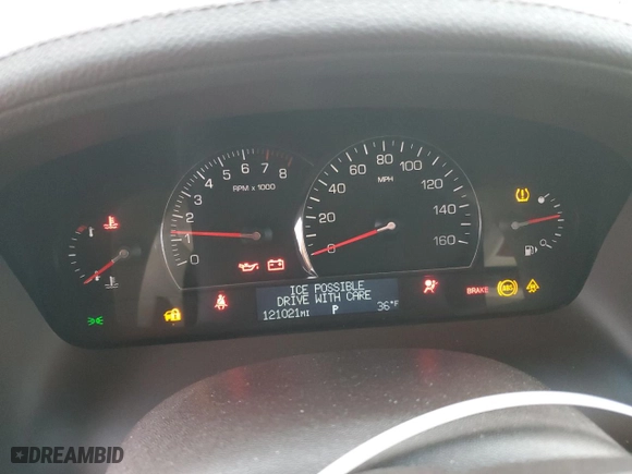 2007 Cadillac SRX with VIN 1GYEE637570185220, listed as a Copart auction lot 43269655 with 121,021 mi miles and Salvage Title. Bid and sale history available at carsss.com. Image 9.