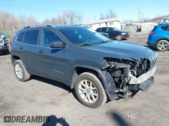 2018 Jeep Cherokee Latitude Plus with VIN 1C4PJMLB3JD571203, listed as a IAAI auction lot 41741170 with 134,877 mi miles and . Bid and sale history available at DreamBid. Image 1.