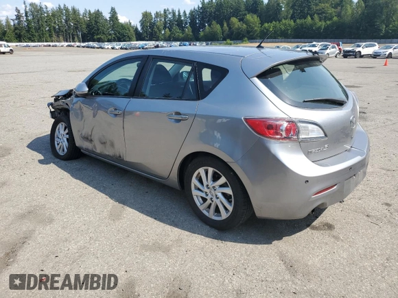 2012 Mazda 3 i Touring with VIN JM1BL1L84C1700805, listed as a Copart auction lot 61865075 with 77,538 mi miles and Salvage title. Bid and sale history available at DreamBid. Image 2.
