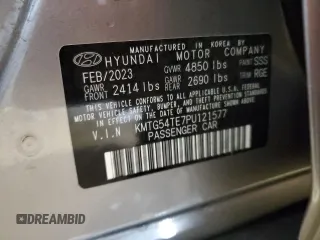 2023 Genesis G70 3.3T with VIN KMTG54TE7PU121577, listed as a Copart auction lot 78429434 with 15,343 mi miles and Salvage Title. Bid and sale history available at DreamBid. Image 12.