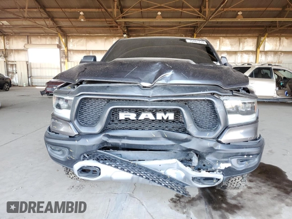 2019 Ram 1500 with VIN 1C6RRELG7KN716670, listed as a Copart auction lot 70481274 with 115,830 mi miles and Salvage title. Bid and sale history available at DreamBid. Image 5.