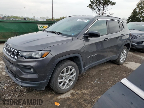 2023 Jeep Compass Latitude Lux с VIN 3C4NJDFN6PT504143, выставлен на аукционе Copart как лот 55093255 с пробегом 60 834 миль миль и Списание • Salvage title. История ставок и продаж доступна на DreamBid. Изображение 1.