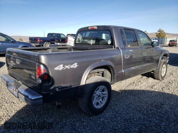 2004 Dodge Dakota SLT with VIN 1D7HG48N14S509987, listed as a Copart auction lot 43283745 with Not Provided miles and Salvage Title. Bid and sale history available at carsss.com. Image 3.