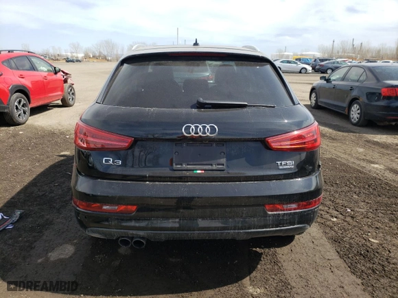 2018 Audi Q3 Premium Plus with VIN WA1JCCFS5JR028390, listed as a Copart auction lot 53043615 with 47,813 mi miles and Salvage Title. Bid and sale history available at carsss.com. Image 6.