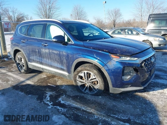 2020 Hyundai Santa Fe SEL with VIN 5NMS3CAA5LH273416, listed as a IAAI auction lot 41423152 with 94,920 mi miles. Bid and sale history available at carsss.com. Image 1.