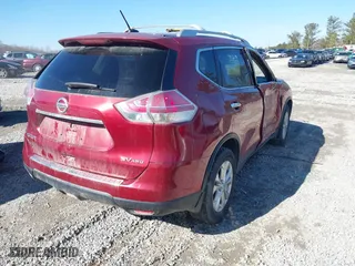 2015 Nissan Rogue S with VIN KNMAT2MV9FP547426, listed as a IAAI auction lot 41455852 with 106,405 mi miles. Bid and sale history available at carsss.com. Image 4.