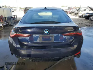 2024 BMW i4 eDrive35 with VIN WBY43AW05RFR93803, listed as a Copart auction lot 87611145 with 0 mi miles and Non Repairable. Bid and sale history available at carsss.com. Image 6.