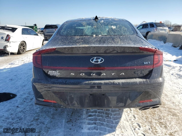 2023 Hyundai Sonata SEL Plus with VIN KMHL44J25PA336705, listed as a Copart auction lot 88126835 with 25,499 mi miles and Salvage Title. Bid and sale history available at carsss.com. Image 6.