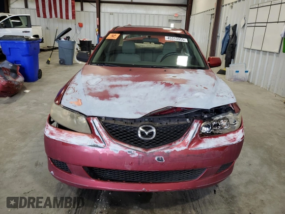2003 Mazda 6 i with VIN 1YVFP80C235M54444, listed as a Copart auction lot 45313955 with 210,564 mi miles and Salvage Title. Bid and sale history available at DreamBid. Image 5.