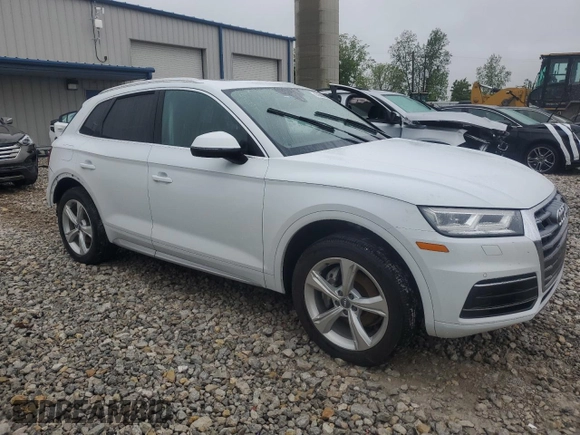 2020 Audi Q5 Premium Plus with VIN WA1BNAFY9L2102249, listed as a Copart auction lot 57608805 with 73,629 mi miles and Salvage title. Bid and sale history available at DreamBid. Image 4.