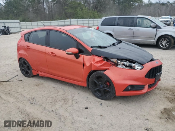 2015 Ford Fiesta ST with VIN 3FADP4GX7FM148407, listed as a Copart auction lot 46087425 with 108,616 mi miles and Clean Title. Bid and sale history available at carsss.com. Image 4.