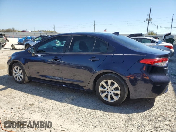 2020 Toyota Corolla LE with VIN 5YFEPRAE4LP110639, listed as a Copart auction lot 48678265 with 103,385 mi miles and Non Repairable. Bid and sale history available at carsss.com. Image 2.