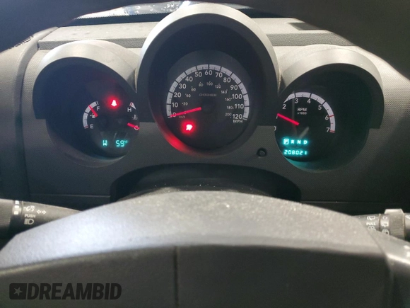 2009 Dodge Nitro SE with VIN 1D8GU28K39W515669, listed as a Copart auction lot 58793875 with 208,021 mi miles and Non repairable. Bid and sale history available at DreamBid. Image 9.