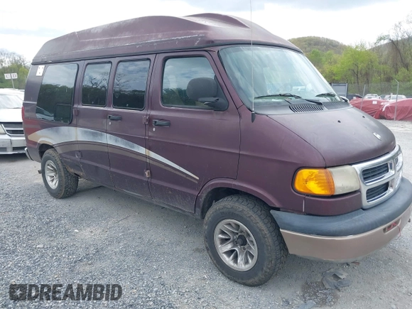 2002 Dodge Cargo Conversion with VIN 2B6HB11Y12K118300, listed as a IAAI auction lot 42075514 with 236,236 mi miles. Bid and sale history available at carsss.com. Image 1.
