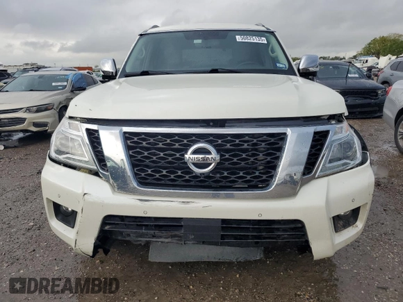 2018 Nissan Armada SL z VIN JN8AY2ND8JX000829, wystawiony jako Copart lot #50825135 z przebiegiem 112 899 mil mil oraz Szkoda całkowita • Salvage title. Historia ofert i sprzedaży dostępna na DreamBid. Obrazek 5.