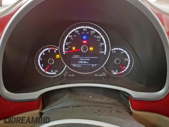 2013 Volkswagen Beetle 2.0L TDI w/Sound/Nav с VIN 3VW6L7AT0DM827922, выставлен на аукционе Copart как лот 59270675 с пробегом 139 246 миль миль и Чистый • Clean title. История ставок и продаж доступна на DreamBid. Изображение 9.