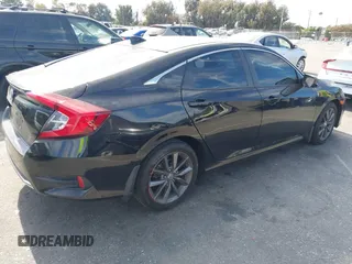 2021 Honda Civic Sedan EX-L with VIN 19XFC1F7XME202885, listed as a IAAI auction lot 40718909 with 42,331 mi miles. Bid and sale history available at carsss.com. Image 4.