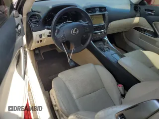 2010 Lexus IS 250 C z VIN JTHFF2C27A2512196, wystawiony jako Copart lot #58093725 z przebiegiem 149 004 mil mil oraz Szkody całkowita. Historia ofert i sprzedaży dostępna na DreamBid. Obrazek 8.