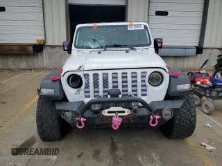 2020 Jeep Wrangler Unlimited Willys with VIN 1C4HJXDN3LW129737, listed as a Copart auction lot 80152464 with 97,700 mi miles and Salvage title. Bid and sale history available at DreamBid. Image 5.