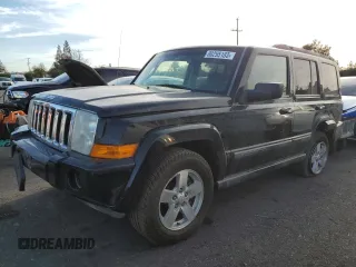 2007 Jeep Commander Sport with VIN 1J8HH48K57C587581, listed as a Copart auction lot 80295183 with 230,660 mi miles and Salvage Title. Bid and sale history available at carsss.com. Image 1.