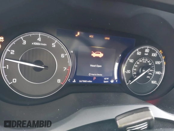 2019 Acura RDX w/Advance Pkg with VIN 5J8TC2H75KL017199, listed as a IAAI auction lot 41565130 with 67,880 mi miles. Bid and sale history available at carsss.com. Image 7.