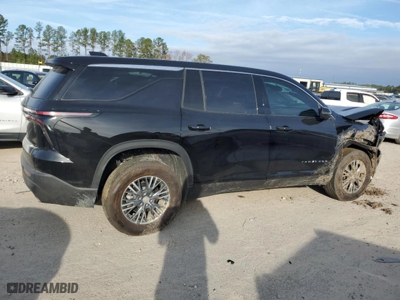 2024 Chevrolet Traverse FWD LS with VIN 1GNEREKS8RJ191057, listed as a Copart auction lot 82803544 with 7,231 mi miles and Salvage Title. Bid and sale history available at carsss.com. Image 3.