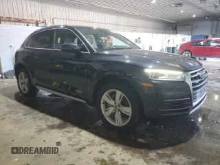 2019 Audi Q5 Premium with VIN WA1ANAFY3K2115878, listed as a Copart auction lot 46047055 with 58,089 mi miles and Salvage Title. Bid and sale history available at carsss.com. Image 4.