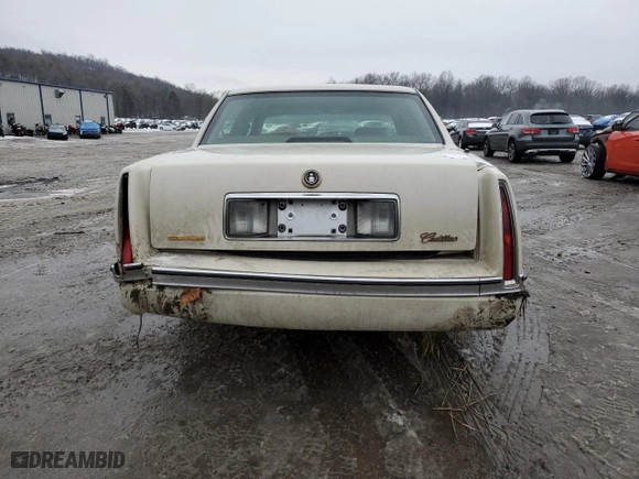 1995 Cadillac DeVille with VIN 1G6KD52B8SU274053, listed as a Copart auction lot 86429934 with 100,496 mi miles and Salvage Title. Bid and sale history available at carsss.com. Image 6.