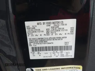 2014 Ford F-150 XL with VIN 1FTFW1ET1EFC06479, listed as a IAAI auction lot 41935420 with 190,797 mi miles. Bid and sale history available at carsss.com. Image 9.