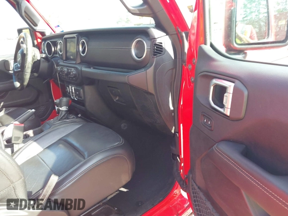 2018 Jeep Wrangler Unlimited Sahara z VIN 1C4HJXEN7JW224927, wystawiony jako IAAI lot #41515557 z przebiegiem 81 138 mil mil oraz . Historia ofert i sprzedaży dostępna na DreamBid. Obrazek 5.