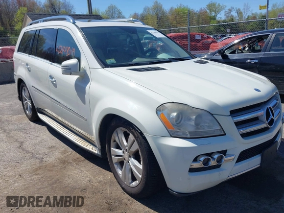 2011 Mercedes-Benz GL-Class GL 450 with VIN 4JGBF7BE4BA667350, listed as a IAAI auction lot 42148010 with 253,571 mi miles. Bid and sale history available at carsss.com. Image 1.
