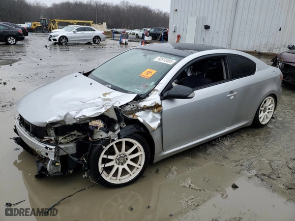 2008 Scion tC Spec with VIN JTKDE167380261625, listed as a Copart auction lot 43913555 with NaN miles and Salvage Title. Bid and sale history available at carsss.com. Image 1.