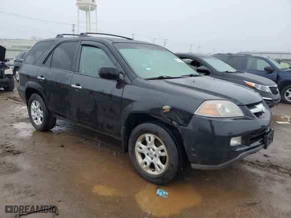 2005 Acura MDX Touring with VIN 2HNYD18615H555977, listed as a Copart auction lot 47700085 with 161,571 mi miles and Salvage Title. Bid and sale history available at carsss.com. Image 4.