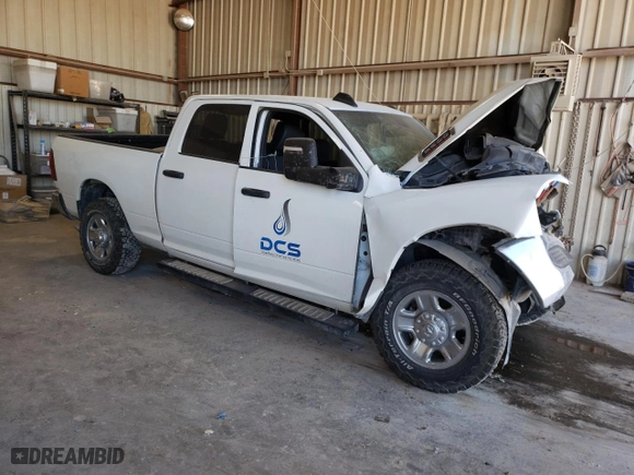 2023 Ram 2500 Tradesman with VIN 3C6UR5CJ7PG606482, listed as a Copart auction lot 76963374 with 0 mi miles and Salvage Title. Bid and sale history available at carsss.com. Image 4.