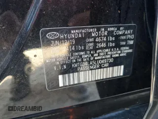 2020 Genesis G70 2.0T with VIN KMTG34LA5LU049730, listed as a Copart auction lot 78327514 with 40,617 mi miles and Salvage Title. Bid and sale history available at carsss.com. Image 12.