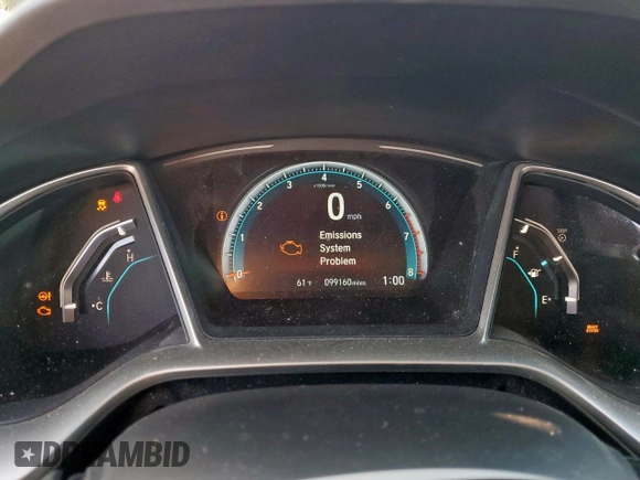 2017 Honda Civic Sedan EX-L with VIN 19XFC1F70HE022594, listed as a Copart auction lot 48467295 with 99,160 mi miles and Salvage Title. Bid and sale history available at carsss.com. Image 9.