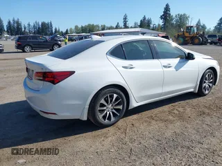 2015 Acura TLX Tech with VIN 19UUB1F57FA022666, listed as a IAAI auction lot 42090510 with 99,243 mi miles. Bid and sale history available at carsss.com. Image 4.