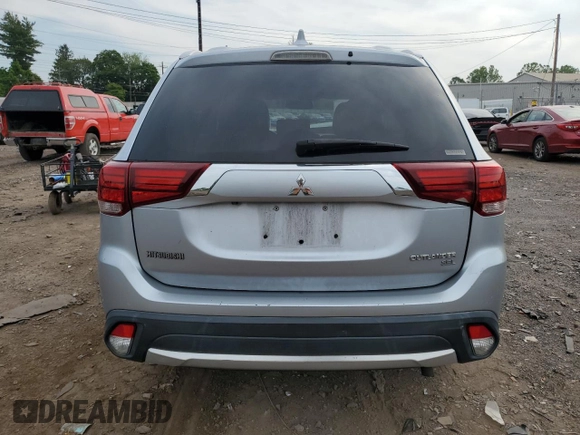 2017 Mitsubishi Outlander SE with VIN JA4AZ3A36HZ050715, listed as a Copart auction lot 59482875 with 74,158 mi miles and Salvage title. Bid and sale history available at DreamBid. Image 6.