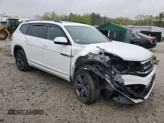 2021 Volkswagen Atlas SE with VIN 1V2RR2CA3MC609521, listed as a Copart auction lot 55945695 with 38,874 mi miles and Salvage title. Bid and sale history available at DreamBid. Image 4.