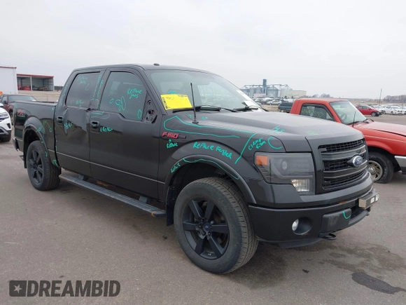 2013 Ford F-150 XL with VIN 1FTFW1ET2DFB98634, listed as a IAAI auction lot 42016749 with 158,056 mi miles. Bid and sale history available at carsss.com. Image 1.