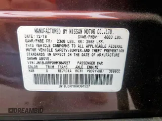 2017 Infiniti QX50 z VIN JN1BJ0RPXHM384527, wystawiony jako Copart lot #53743655 z przebiegiem 116 572 mil mil oraz Szkody całkowita. Historia ofert i sprzedaży dostępna na DreamBid. Obrazek 13.